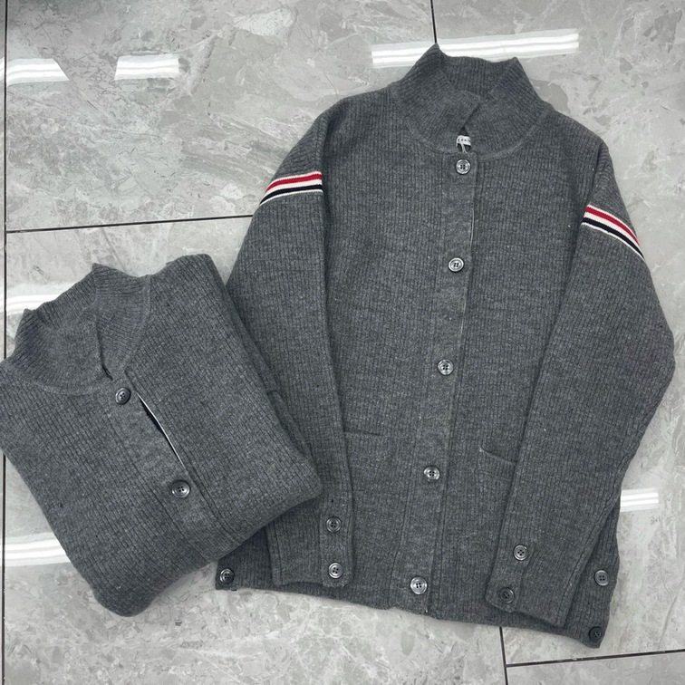 Cardigan Wool Thom Browne Stripe Red Navy Ss2022