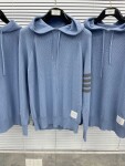 Hoodie Wool Thom Browne 4 Stripe Zip Ss2022