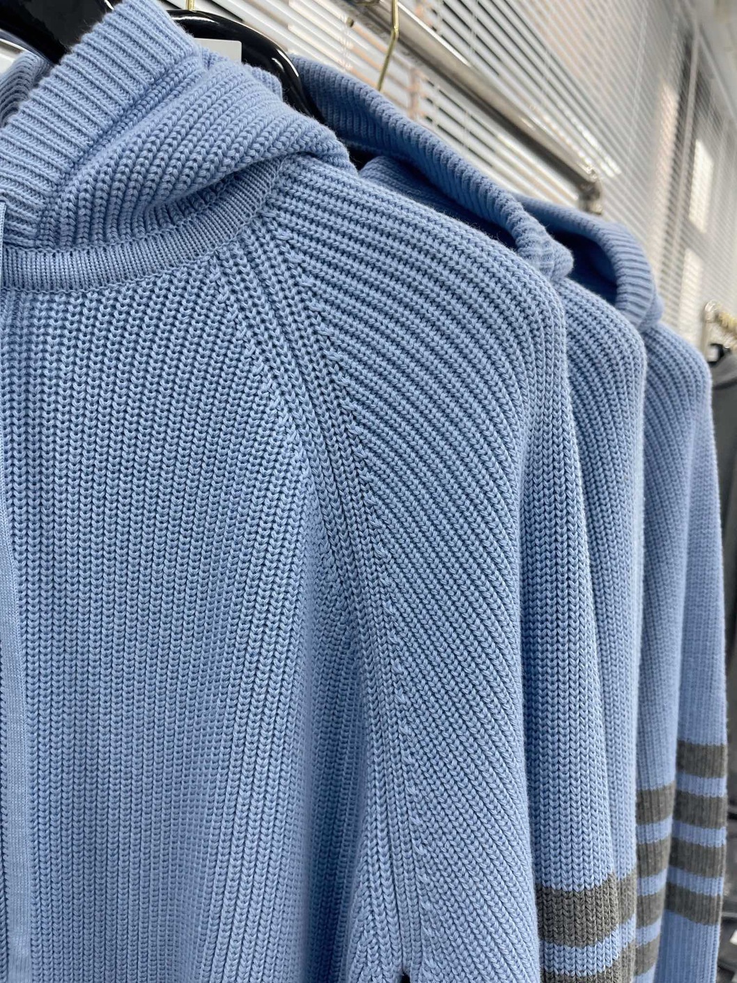 Hoodie Wool Thom Browne 4 Stripe Zip Ss2022