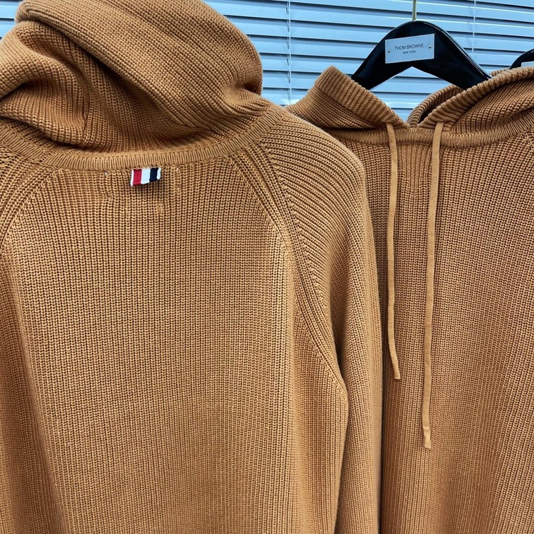 Hoodie Wool Thom Browne 4 Stripe Zip Ss2022