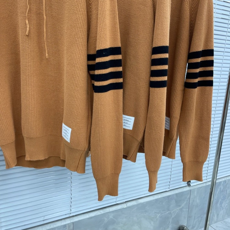 Hoodie Wool Thom Browne 4 Stripe Zip Ss2022