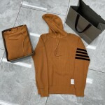 Hoodie Wool Thom Browne 4 Stripe Zip Ss2022