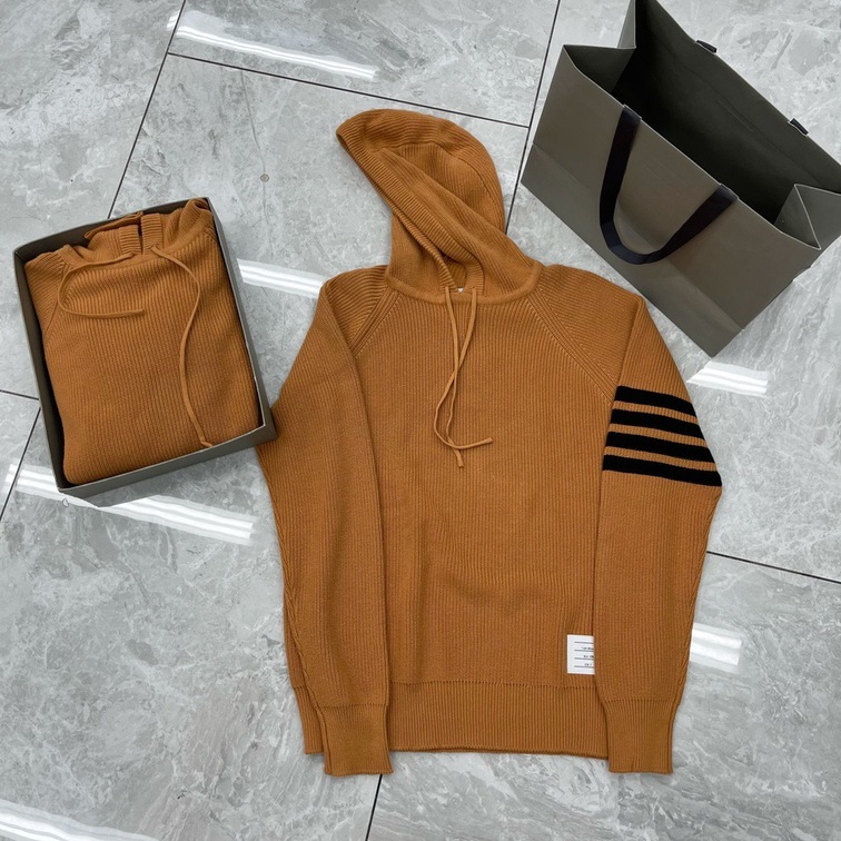 Hoodie Wool Thom Browne 4 Stripe Zip Ss2022
