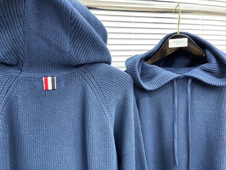 Hoodie Wool Thom Browne 4 Stripe Zip Ss2022