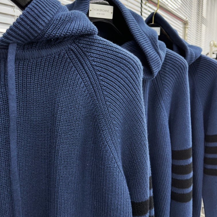 Hoodie Wool Thom Browne 4 Stripe Zip Ss2022