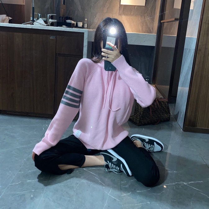 Hoodie Wool Thom Browne 4 Stripe Zip Ss2022