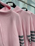 Hoodie Wool Thom Browne 4 Stripe Zip Ss2022