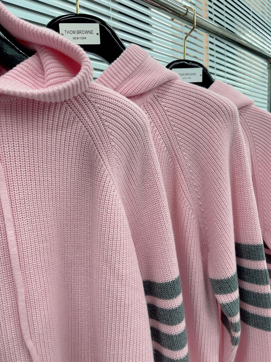 Hoodie Wool Thom Browne 4 Stripe Zip Ss2022