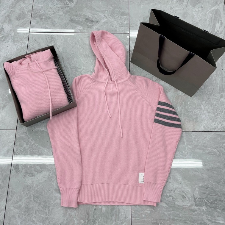 Hoodie Wool Thom Browne 4 Stripe Zip Ss2022