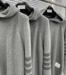 Hoodie Wool Thom Browne 4 Stripe Zip Ss2022