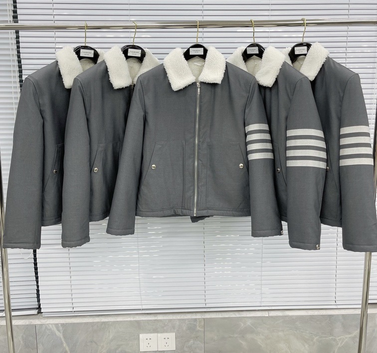Jacket Thom Fur Neck Zip Ss2022