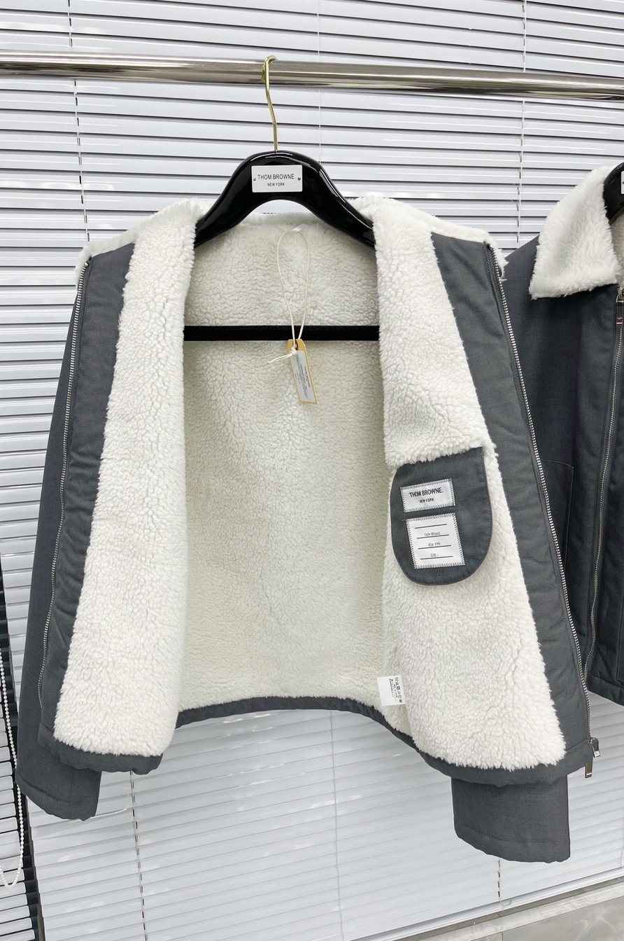 Jacket Thom Fur Neck Zip Ss2022