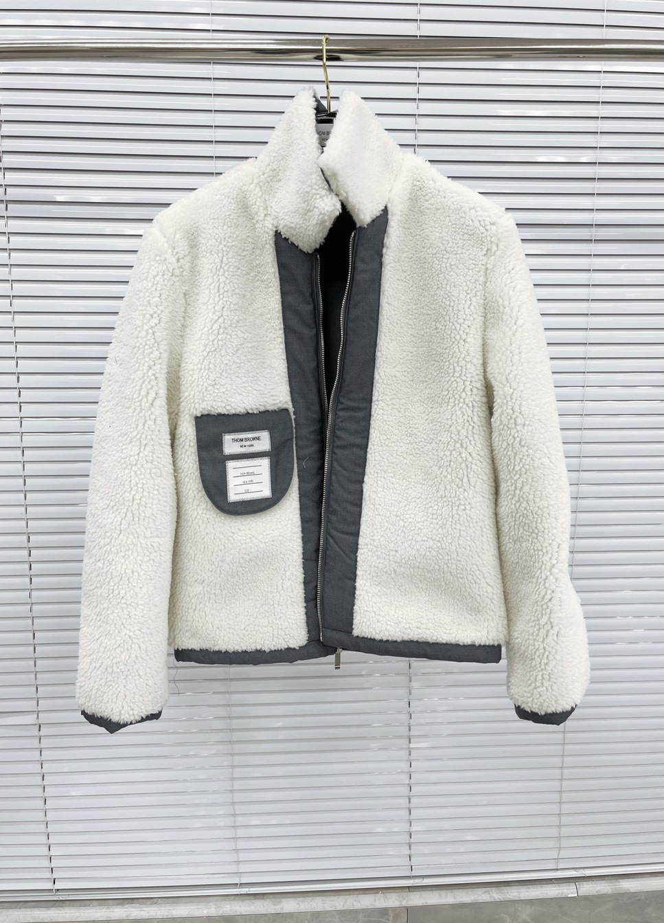Jacket Thom Fur Neck Zip Ss2022