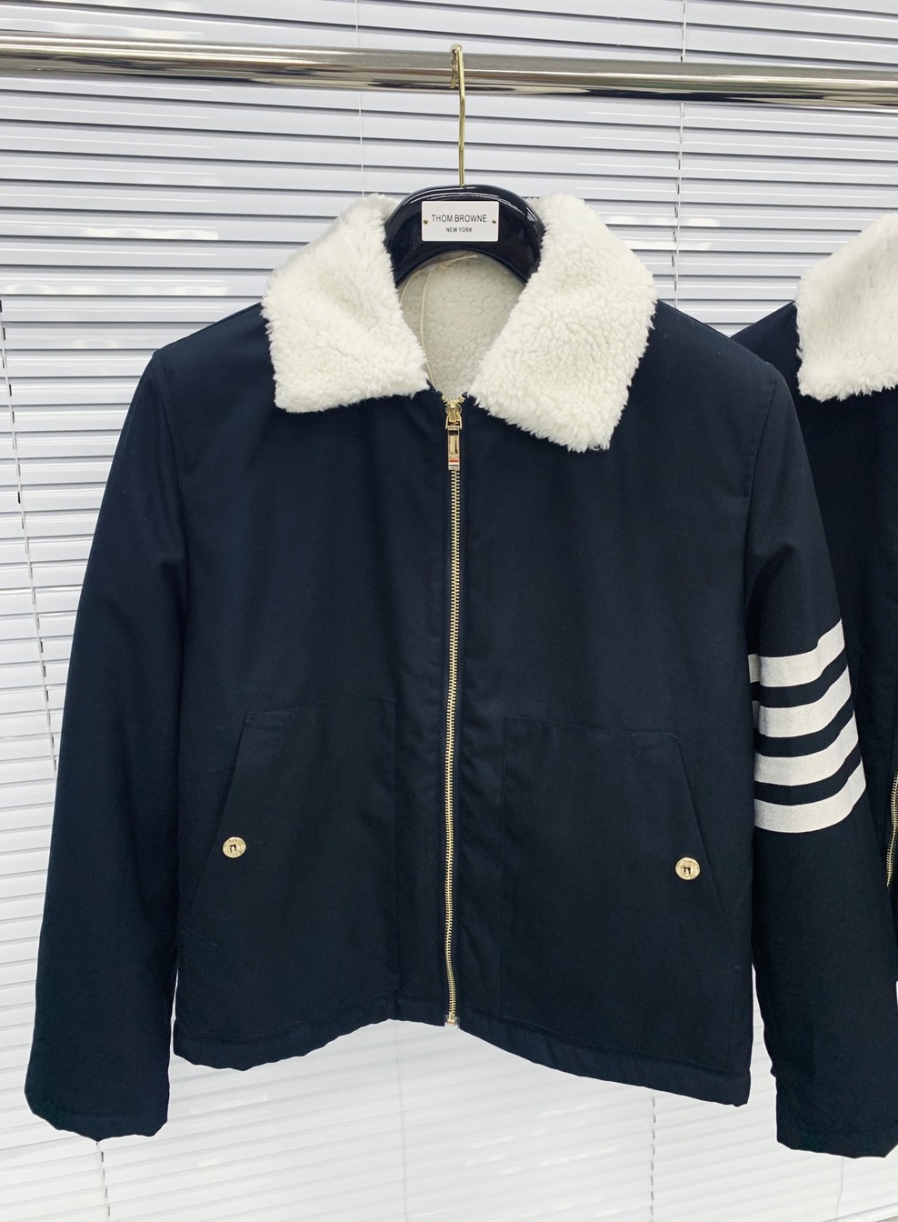 Jacket Thom Fur Neck Zip Ss2022