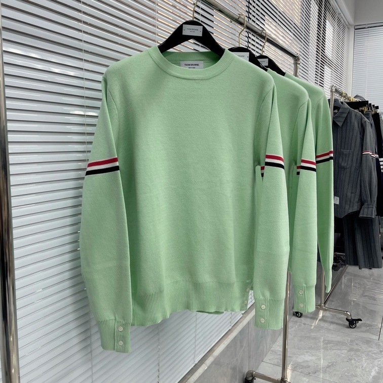 Sweaters Cashmere Red Navy Stripe Neon Ss2022