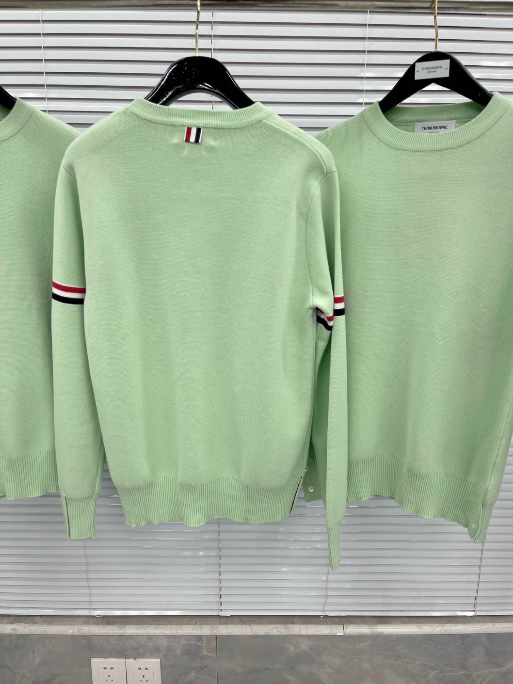 Sweaters Cashmere Red Navy Stripe Neon Ss2022