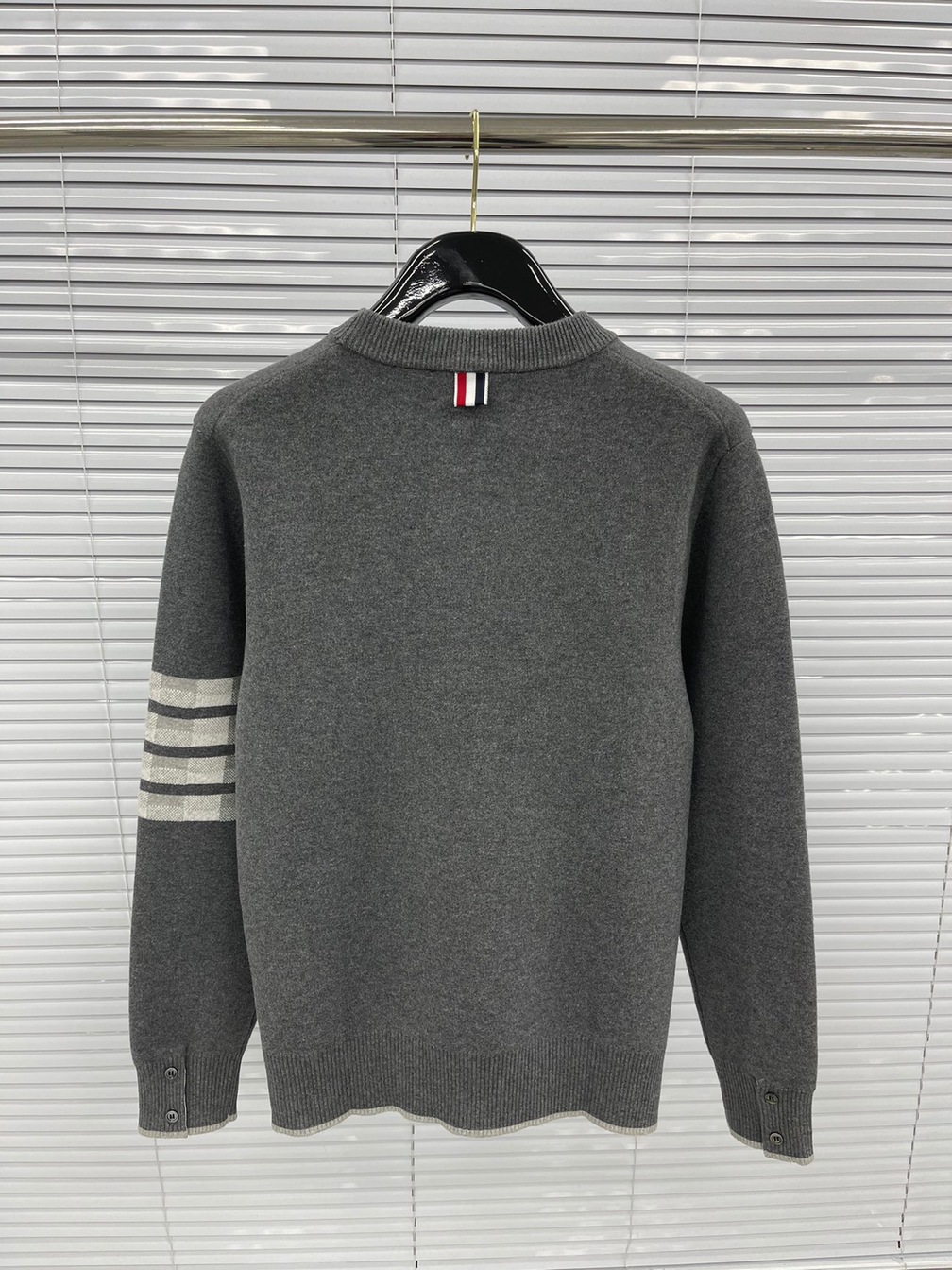 Sweaters Thom Wool Dog Check 4 Stripe Ss2022