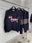 Sweaters Thom Wool Dog Check 4 Stripe Ss2022