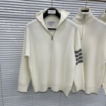 Sweaters Thom Wool High Neck Zip Ss2022