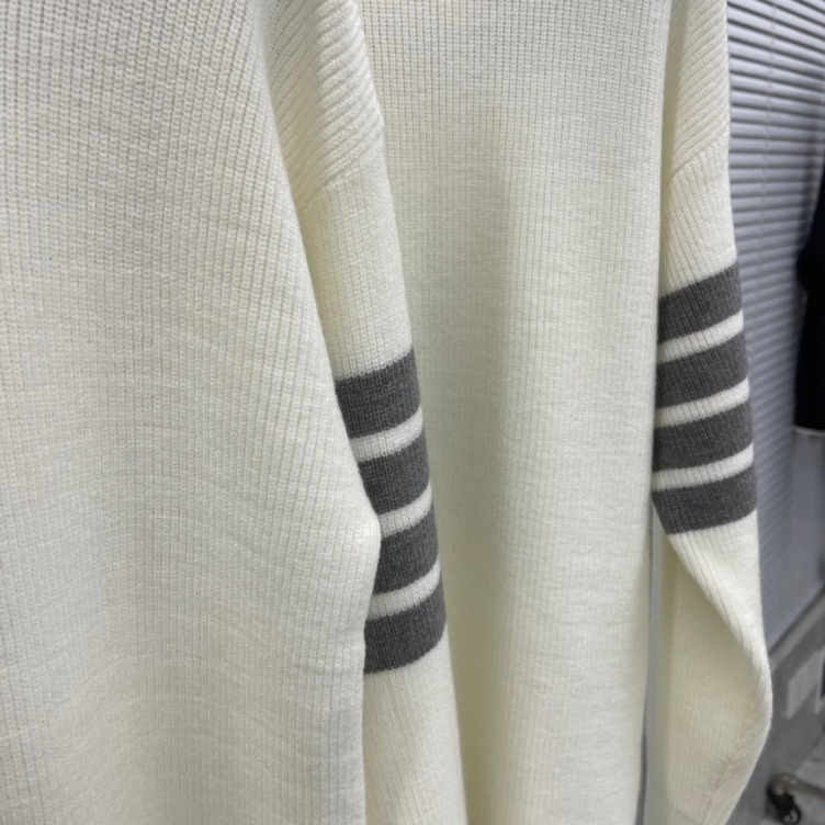 Sweaters Thom Wool High Neck Zip Ss2022