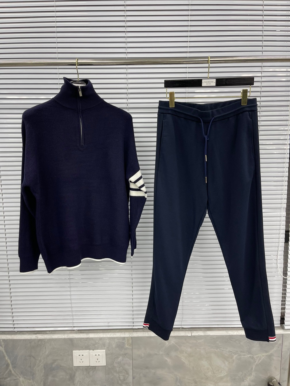 Sweaters Thom Wool High Neck Zip Ss2022