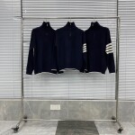 Sweaters Thom Wool High Neck Zip Ss2022