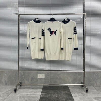Thom Browne Women Dress Dog Stripe Ss2022