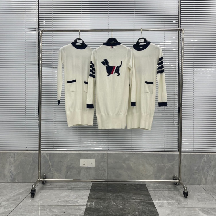 Thom Browne Women Dress Dog Stripe Ss2022