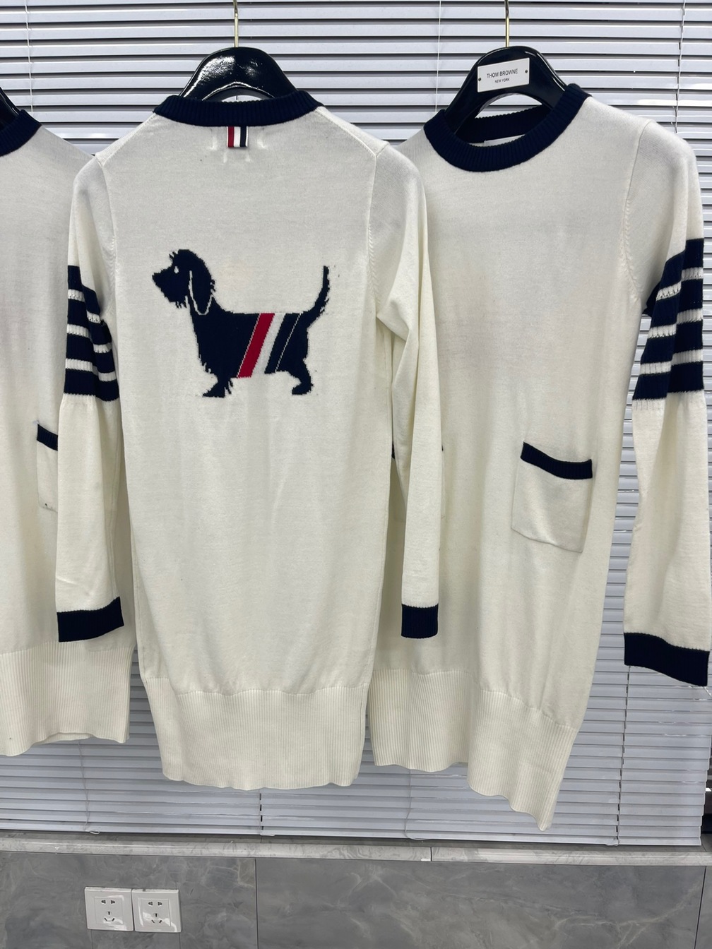 Thom Browne Women Dress Dog Stripe Ss2022
