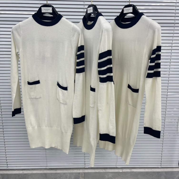 Thom Browne Women Dress Dog Stripe Ss2022