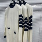 Thom Browne Women Dress Dog Stripe Ss2022