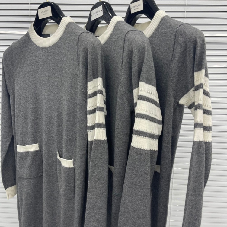 Thom Browne Women Dress Dog Stripe Ss2022