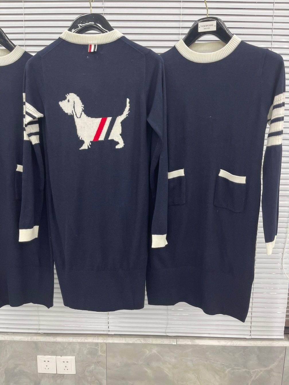 Thom Browne Women Dress Dog Stripe Ss2022
