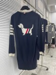 Thom Browne Women Dress Dog Stripe Ss2022