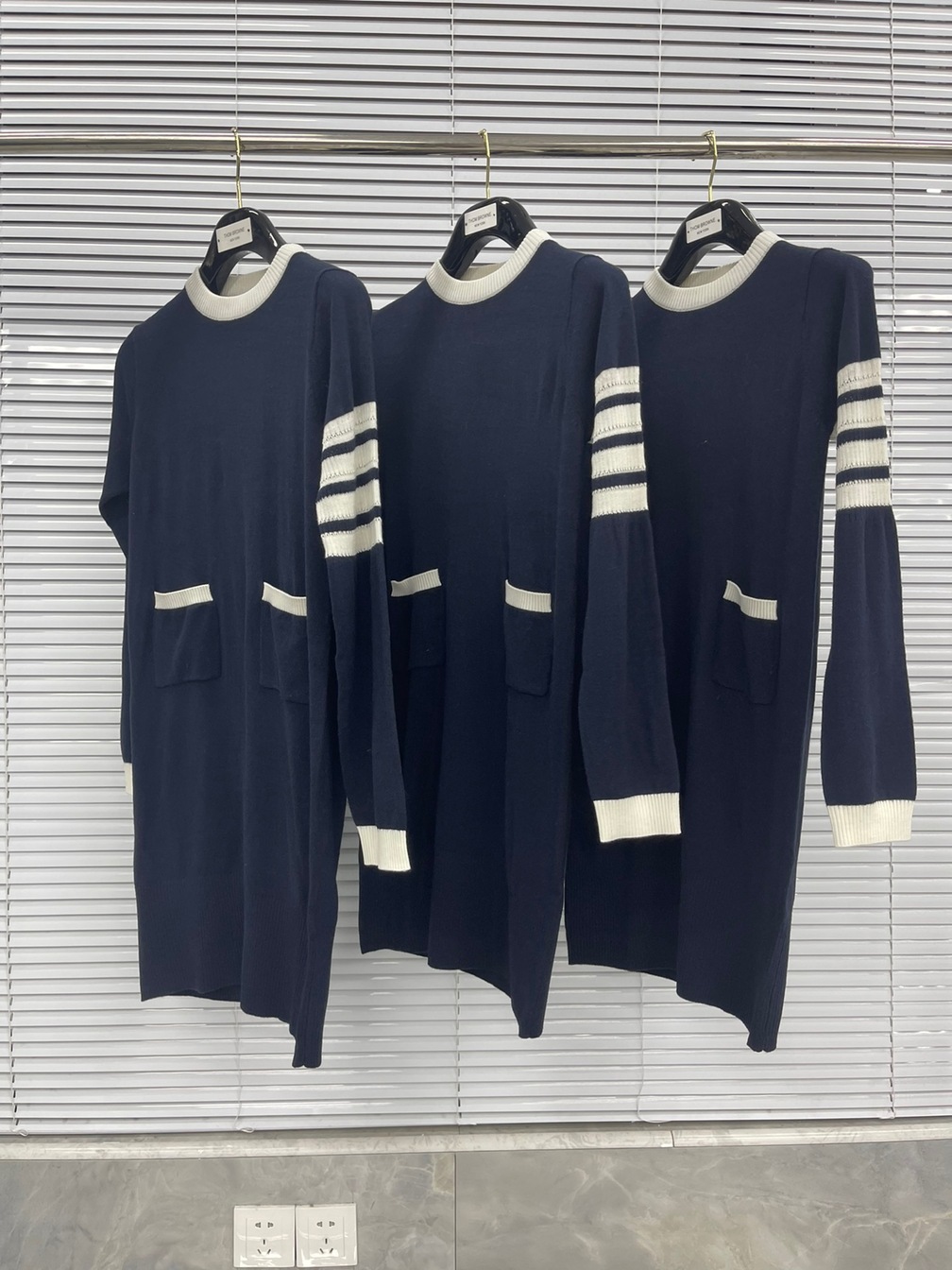 Thom Browne Women Dress Dog Stripe Ss2022