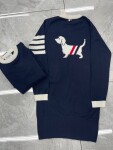Thom Browne Women Dress Dog Stripe Ss2022