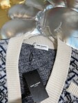 Cardigan Ysl Body Stripe White Ss2022
