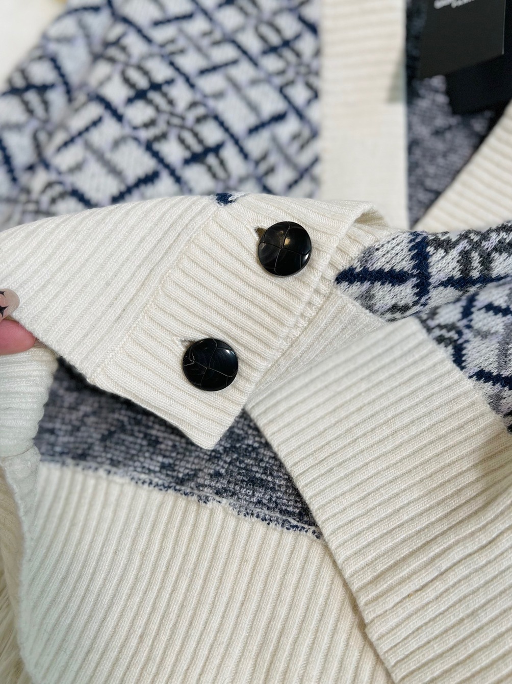 Cardigan Ysl Body Stripe White Ss2022