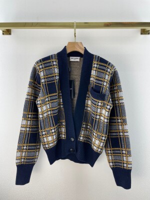 Cardigan Ysl Short Body Stripe Ss2022