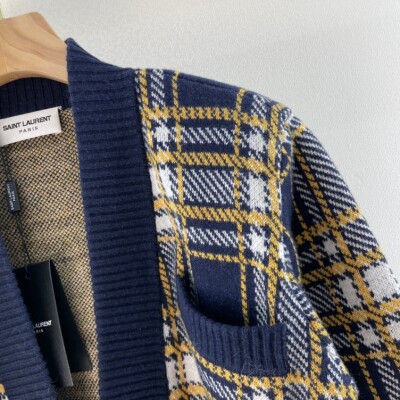 Cardigan Ysl Short Body Stripe Ss2022