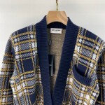 Cardigan Ysl Short Body Stripe Ss2022