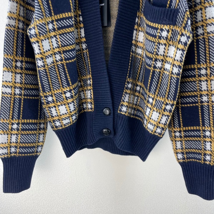 Cardigan Ysl Short Body Stripe Ss2022