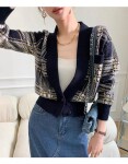 Cardigan Ysl Short Body Stripe Ss2022