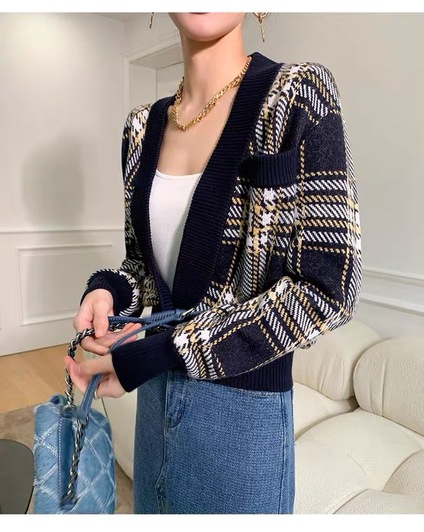 Cardigan Ysl Short Body Stripe Ss2022