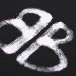 Tee Balen Logo Print Black Ss2022