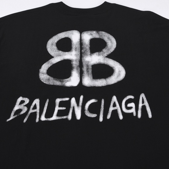 Tee Balen Logo Print Black Ss2022