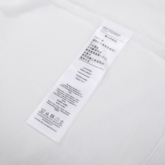 Tee Bottega Letter Cancel White Ss 2022