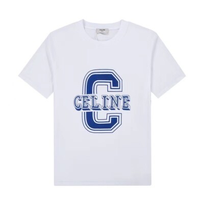 Tee Celine Big Logo Blue White Ss2022