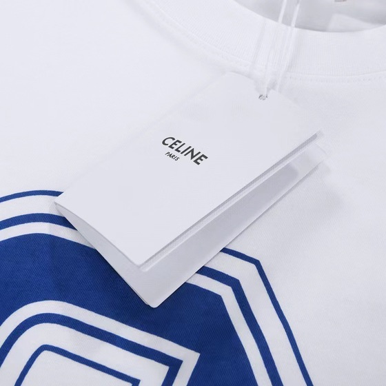 Tee Celine Big Logo Blue White Ss2022