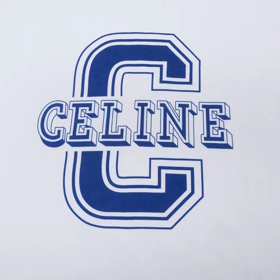 Tee Celine Big Logo Blue White Ss2022